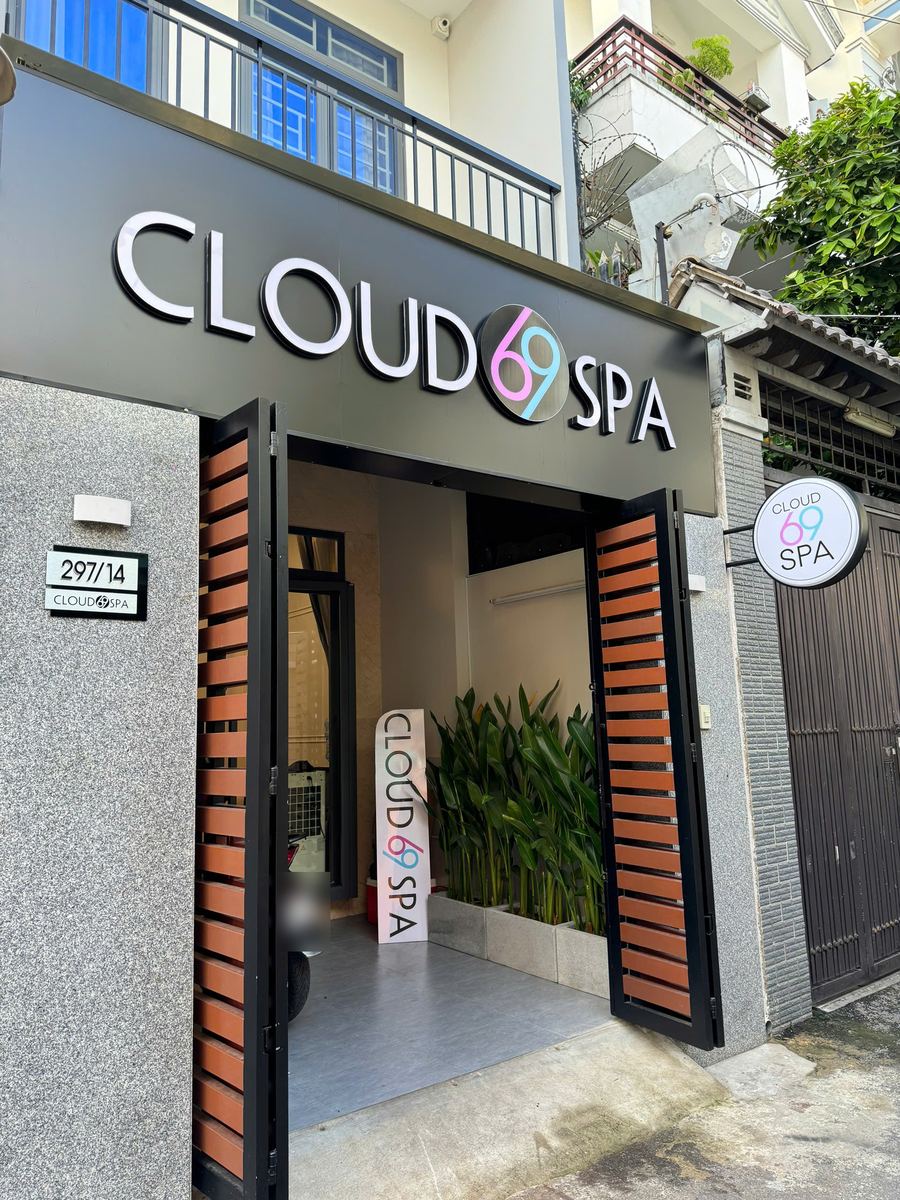 Mặt tiền CLOUD69 SPA, 297/14 Lê Đức Thọ